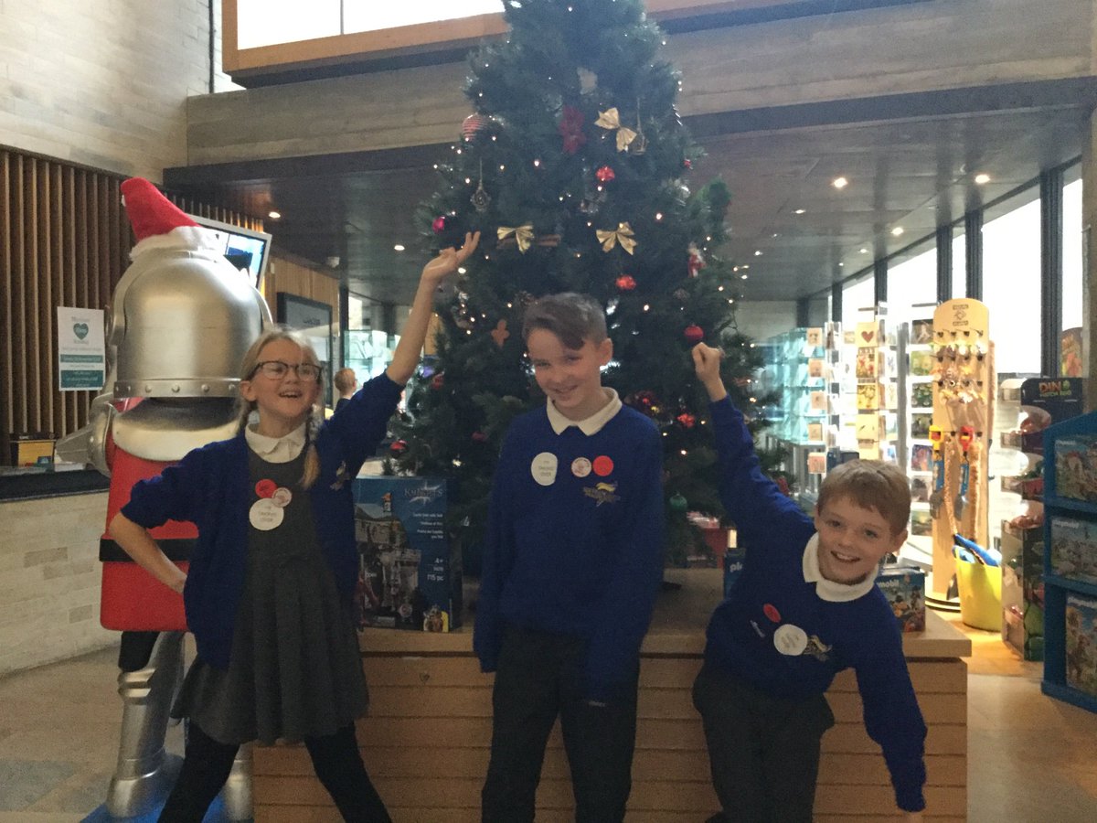 lincmuseumusher's tweet photo. Group 14 media crew from @sirfrancishill posing in front of Christmas tree in the gift shop in The Collection! #TakeOverDay #CollectionUsher @takeovermuseums @kidsinmuseums https://t.co/Z6zOq1SEzG