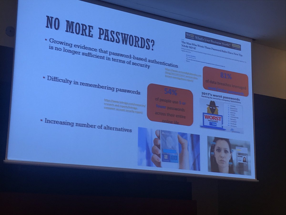 allanboardman's tweet image. Silvio Ranise, Head of Security and Trust Research Unit at Foundazione Bruno Kessier, talks about Identity for Mobile Applications, at the Crossroad of the Digital and Physical Worlds. #NoMorePasswords #Cybersecurity #ISACA @ISACANews  @IDCPortugal #ISACALisbon18
