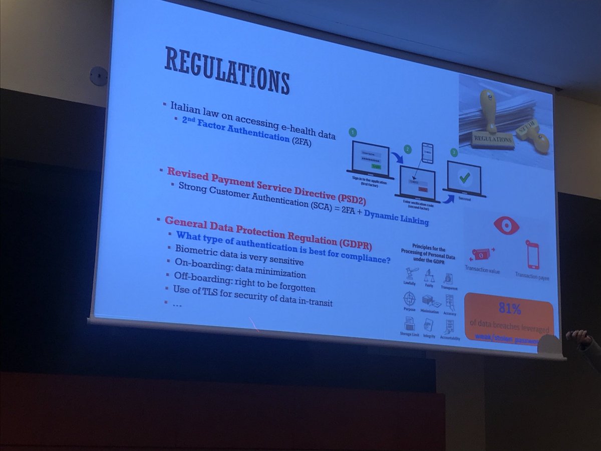 allanboardman's tweet image. Silvio Ranise, Head of Security and Trust Research Unit at Foundazione Bruno Kessier, talks about Identity for Mobile Applications, at the Crossroad of the Digital and Physical Worlds. #NoMorePasswords #Cybersecurity #ISACA @ISACANews  @IDCPortugal #ISACALisbon18