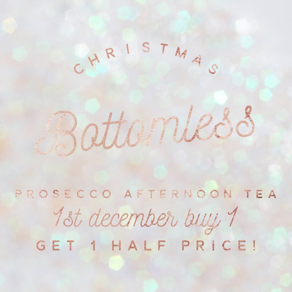 MountRooms's tweet photo. Love Prosecco? This one is BOTTOMLESS! A whole 90 minutes of Christmas themed Afternoon Tea with your fave drink... NOW BUY ONE GET ONE HALF PRICE! Limited offer for Black Friday.. be quick! https://t.co/h1qdPO5M2X #EventsBarry #Barry #Cardiff #Deals https://t.co/fhUVKy7v08