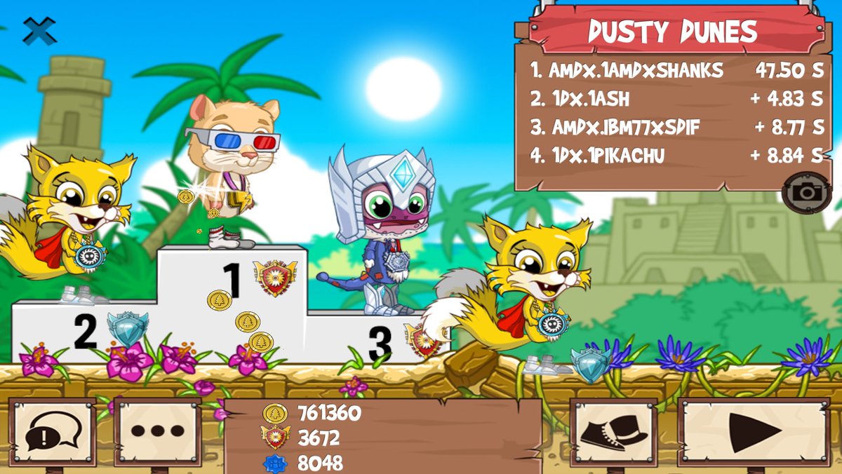 AMDxSHANKS's tweet photo. I just beat a golden fox! #funrun2 https://t.co/ky9Ia14mXC https://t.co/zsrw7F7NlR