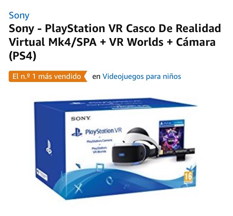 Cazalaoferta's tweet photo. Consigue en el Black Friday...las gafas de VR para PS4 por menos de 200€ ¡Caza la oferta! https://t.co/7TqEqfOY7s #BlackFridayEnAmazon #blackfriday https://t.co/YZwlCe7M1P