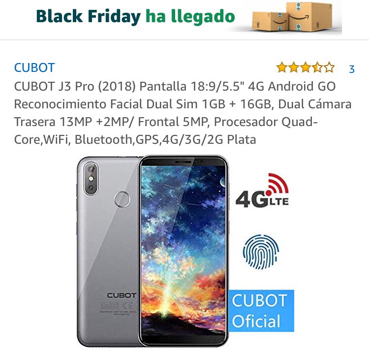 Cazalaoferta's tweet photo. ¿Quieres un móvil barato pero que no sea muy básico? Sólo hoy conseguiras éste por menos de 80€ ¡Caza la oferta? https://t.co/E6bqqlaqmv #BlackFriday https://t.co/qsKtIn6o0J