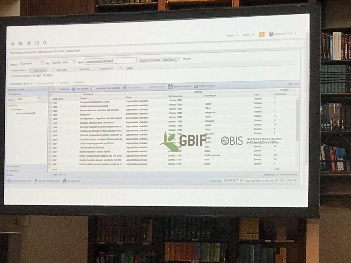 EoscPortal's tweet photo. Gianpaolo Coro #CNR-ISTI @d4science showcasing how the services of the EOSC portal have supported the prediction of the Pufferfish spread in the MedSea #eosclaunch https://t.co/er7Y5HNis3