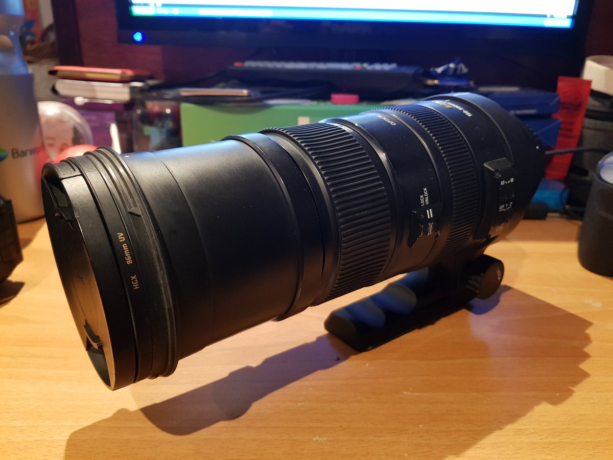A new addition to the arsenal:

• Canon 7D w/ Canon 18-200mm f1:3.5-5.6 IS

Goes with the current setupnof:

• Canon 600D
• Sigma 18-200mm f1:3.5-6.3 DC OS
• Sigma DG 150-500mm f1:5-6.3 APO HSM