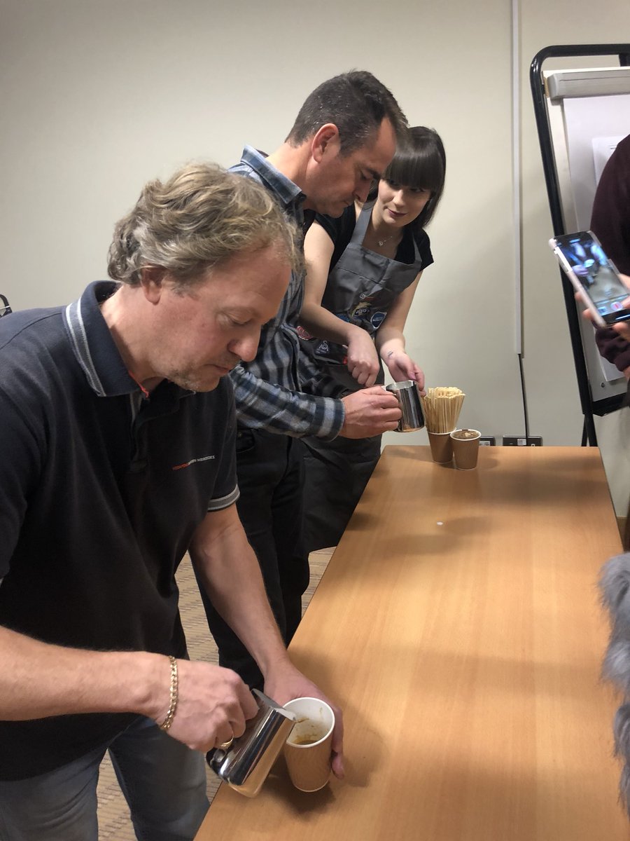 WCMilk's tweet photo. Massive thank you to @slovegrov, @UCCCoffeeUK, @SCAEUK for a fantastic, fun and educational evening ☕️ @compassgroupuk https://t.co/fAmHJcsFZT
