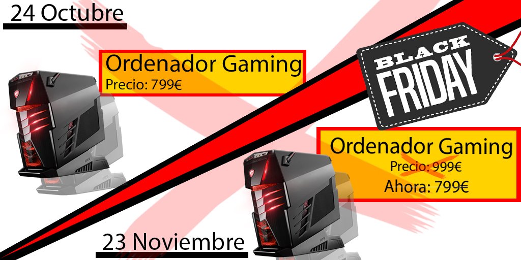 infojic's tweet photo. Ya tenemos aquí el famosisimo #BlackFriday2018 y con él, todas las estafas, así que NO te la cuelen con #OFERTAS imposibles!
Procura buscar ofertas creïbles de marcas reales, como nosotros, que siempre ofrecemos lo mejor a un buen precio😜#FelizFinde https://t.co/4lIx4UyCm3