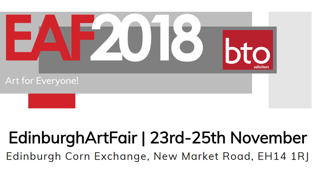 btoFamilyLaw's tweet photo. BTO headline sponsor of @edinburghart for second year - The 14th annual Fair, now the largest of its kind in the UK outside of London, is running from Friday 23 – Sunday 25 November at @Ed_CornExchange. More info here https://t.co/3i3vkA8k6h #EAF2018 #ownart #artfair #Edinburgh https://t.co/Bx86E7YHVf