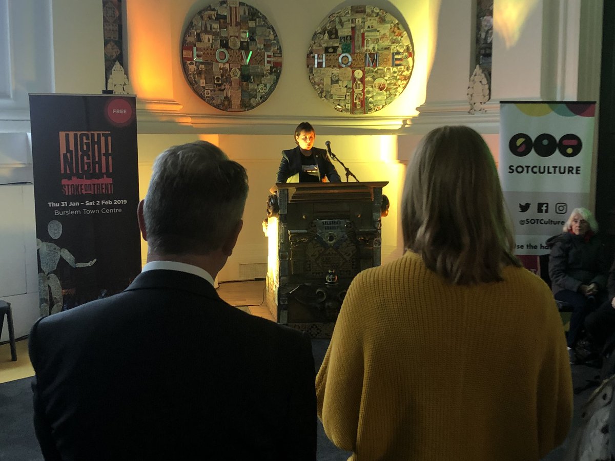 SOTCulture's tweet photo. Councillor @AbiBrown1 has just announced LIGHT NIGHT STOKE-ON-TRENT! A joint event with @SoTCityCouncil, @appetitestoke and The Cultural Forum. 

Want to find out more? https://t.co/7onQF3TW0z

#SOTCulture https://t.co/VSmZjdz87I
