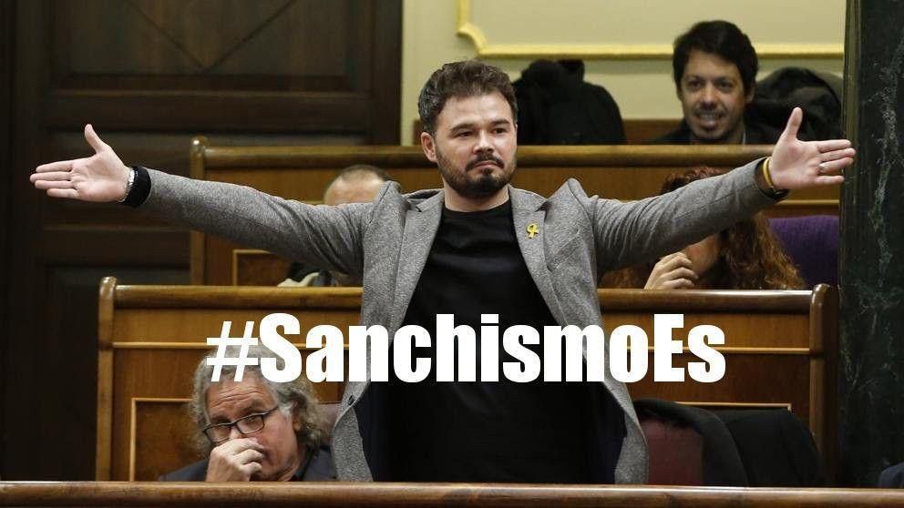 OrangeCitizen1's tweet photo. El #SanchismoEs que el graciosillo @gabrielrufian le diga ultraderecha a un ministro del gobierno y no saque la cara por él. Vergüenza. https://t.co/sho8ere2BG