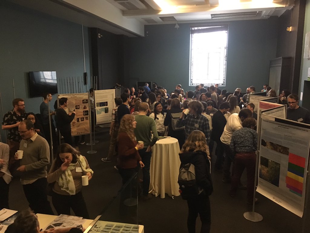 Hairy_Llama's tweet photo. Busy coffee break poster session #2018YSF @NHM_London, with intense discussions! @SystAssn #YSF2018 https://t.co/Wro60pVwQI