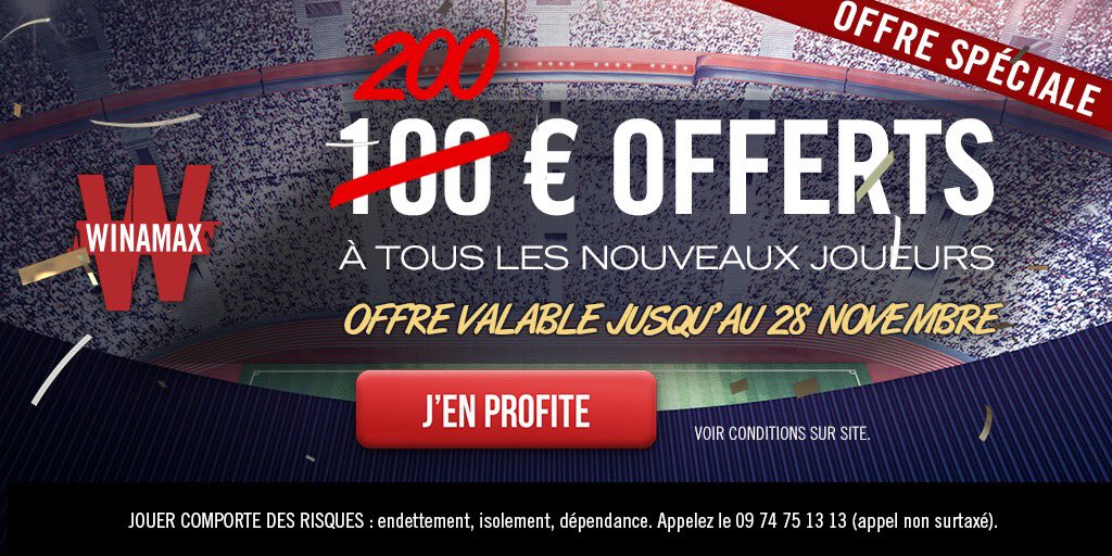david_yebga's tweet photo. Etape2️⃣ Montante ✈️

200€↗️1000€ 

🎁BONUS EXCEPTIONNEL DE 200€ OFFERT sur le 1er Pari avec Winamax !! Remboursé en Cash si perdant 👌🏿

INSCRIPTION avec ce lien ⤵️
https://t.co/mE9rPFkMhr

100 Rt♻️ &amp;100 like ♥️?

#TeamParieur https://t.co/RfyanyleMW
