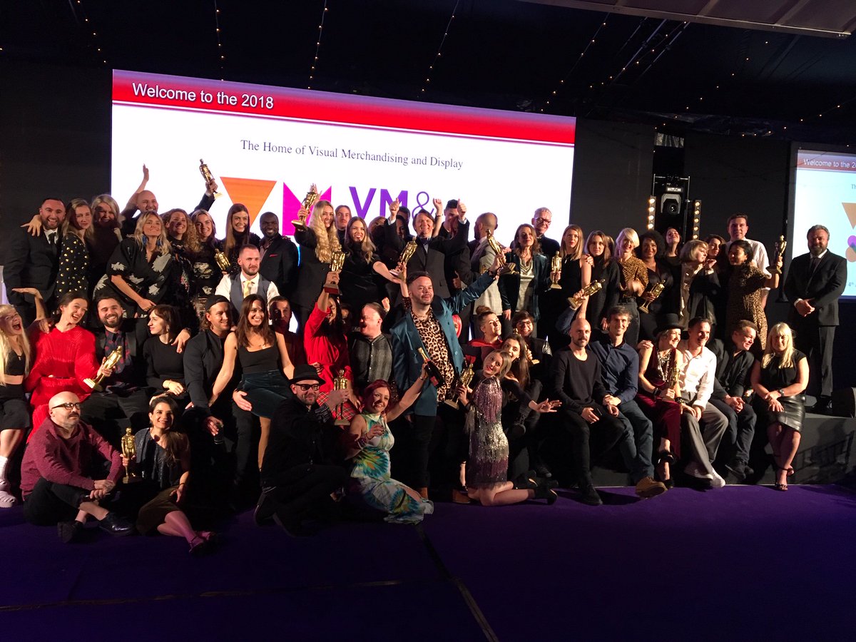 StracoRecruit's tweet photo. What a fabulous evening! Congratulations to all of the winners and a big thanks to @VMDisplayAwards and @retailfocus 🎪✨🥂#VMDA2018 #retail #vm #visualmerchandising #design #retaildesign #creative #winning #awards #bloomsburybigtop #london https://t.co/yqXwCwomsy