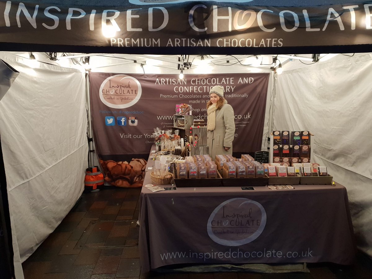 Visit us at Darlington Christmas market on West Row. We are here Today, Friday and Saturday. @darloMarket #darlingtontown #lovedarlo #darlingtonmarket #christmas #NorthEast #chocolate #artisan