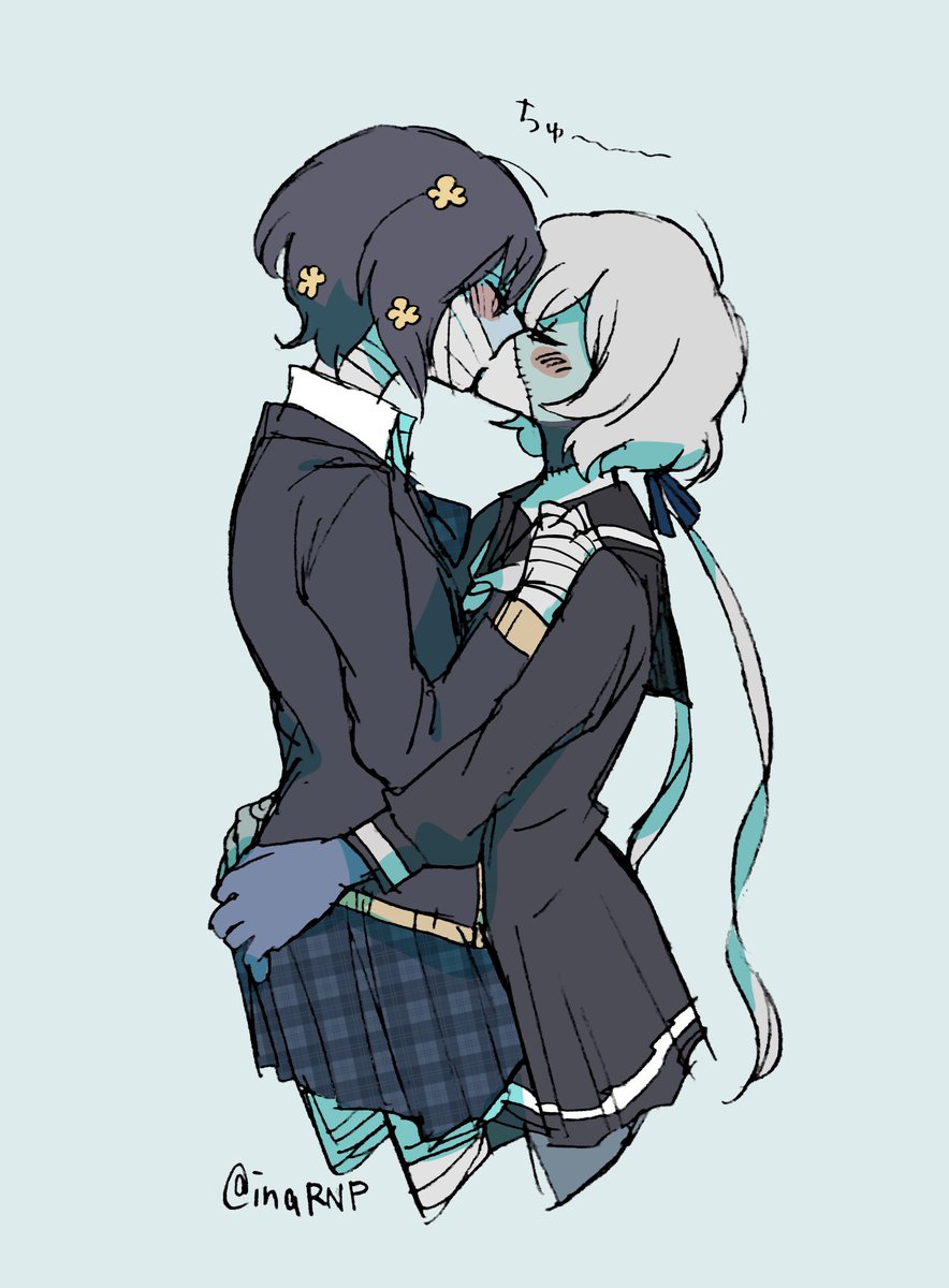 ゾンサガ百合🧟‍♀️🧟‍♀️
純愛は幸せなキスをする 