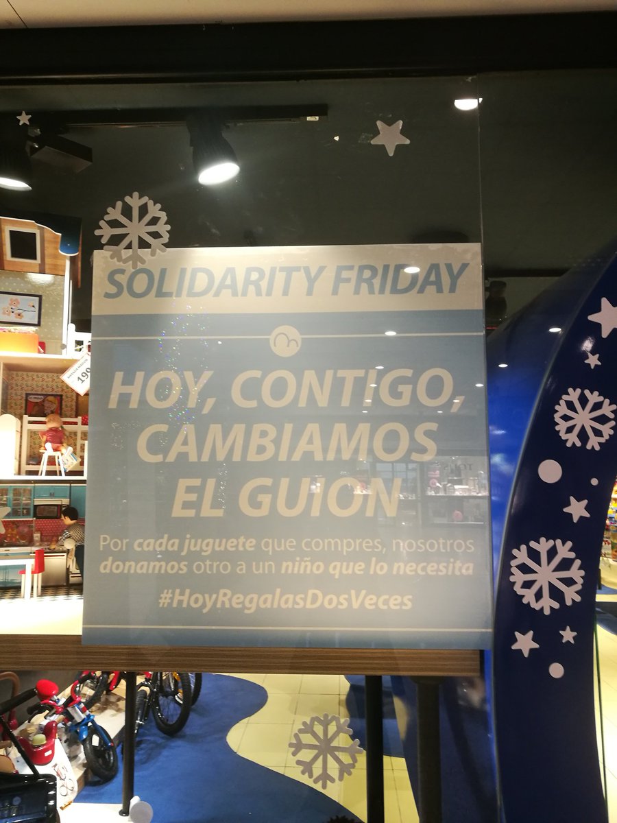 aherreras's tweet photo. Por más #SolidarityFriday 
Enhorabuena por la iniciativa @Imaginarium 
#HoyRegalasDosVeces https://t.co/I0OXArL7v6