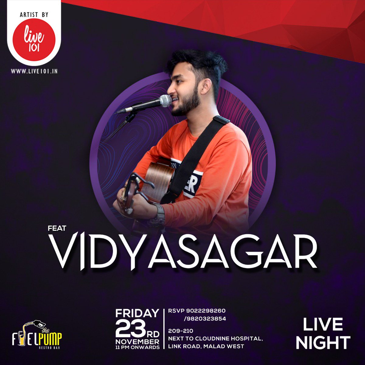 live101in's tweet photo. #FridayConnect101
Weekend is here and we are back with some power packed performances happening in the city tonight.
SAKSHAT at Market Project
LIL TWINS at Runway Project (Delhi)
VIDYASAGAR at Fuel Pump
Let's make this weekend more musical.
#live101 #musical #liveshow #Mumbai https://t.co/kTrTjYITA7