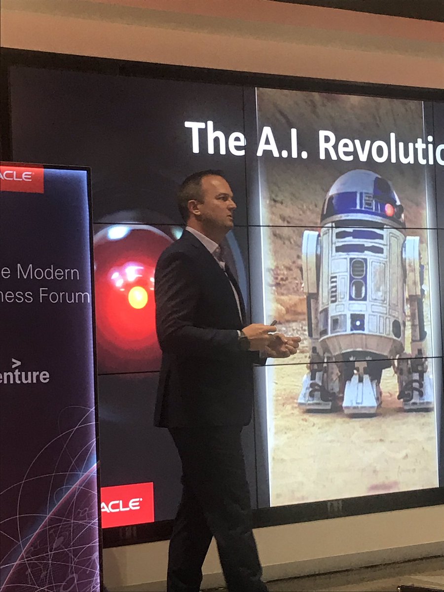 danielrobus's tweet image. Derek kicking off the modern business forum with a trip back in time...AI is not new, it’s just becoming newly popular