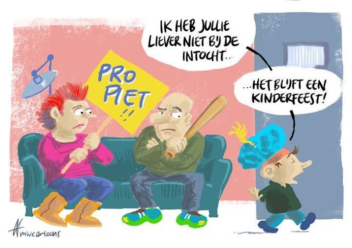 actualiteitjunk's tweet image. #pietendiscussie....
#PietDemonstratie #intocht #sinterklaas @mwcartoons