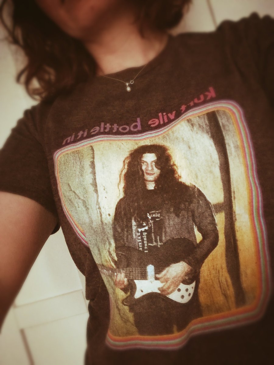 ErinMacT's tweet photo. I won't #bottleitin that im feeling #prettypimpin in my @therealkurtvile tee for #TShirtDay @BBC6Music . Not wearing it #bassakwards - phewf! https://t.co/Qx1TLKz8Sq