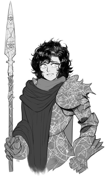 sketch commission by misterbadguy159

 noone the binder for DnD 