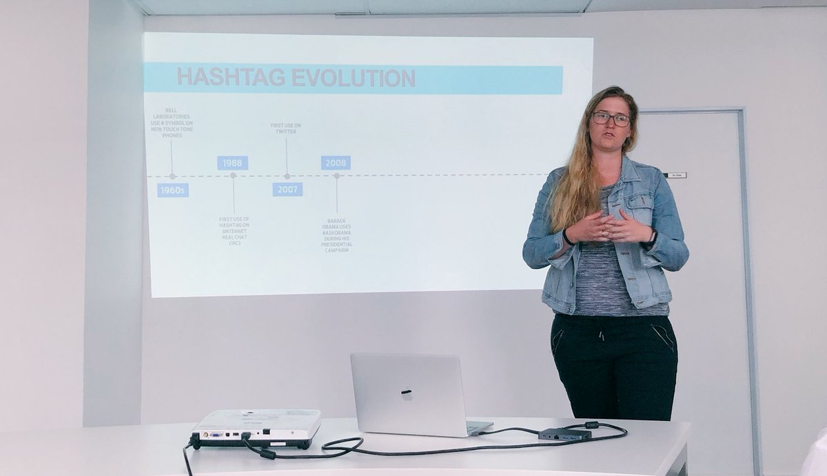 fantomdan's tweet photo. .@LaraObie17 educating us on hashtags and how to use them. Who knew they've been around since the 1960. 🤷🏻‍♂️ #CerebraLearning #Hashtags https://t.co/60yWj4Jpj8