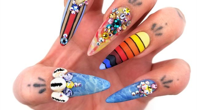 Nails Magazine On Twitter Ntna S 6 Pre Challenge 2 Surfer Life Nails Next Top Nail Artist Swarovski Follow Nailsmag On Twitter