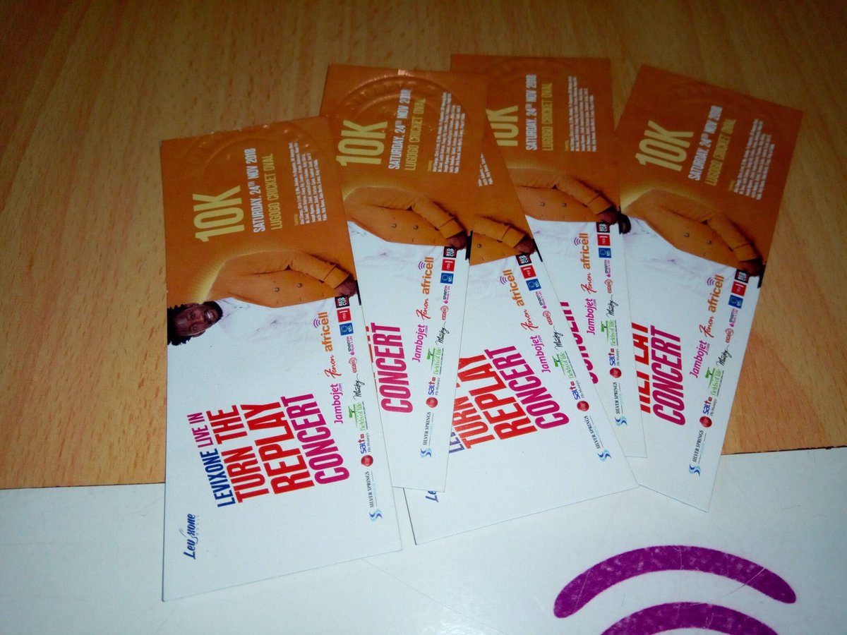 DouglasLwangaUg's tweet photo. Am giving out 5 Levixone tickets for 5 Lucky people, if they can tell me which Telecom company is supporting the #TurnTheReplayConcert ? Lets go.... https://t.co/AU3af3j1jF