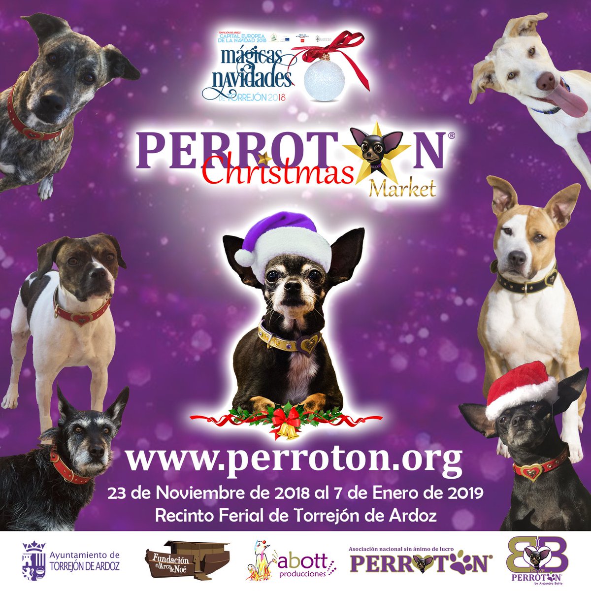 PerrotonEspana's tweet photo. Hoy da comienzo la 2ª edición de #PerrotonChristmasMarket #MagicasNavidades @NavidadTorrejon un lugar en dónde compartir en familia maravillosas actividades y siempre acompañado de tu mejor amigo !!!! 🐶🐶🐶 ¡Te esperamos!
#SuperPlanes #Navidades #PlanesEnFamilia #NoSinMiPerro https://t.co/ZZGpa7cOAt