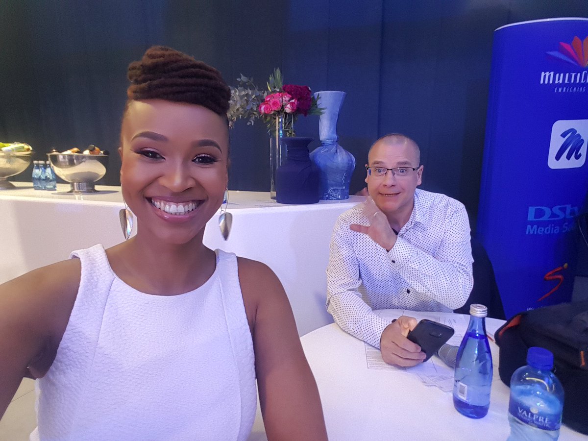 clairemawisa's tweet photo. excited to be hosting the #dstvshowcase2018 with @NeilAndrews65 today - sharing the incredible plans that @DStv has for 2019 🤗🔥🎈🎉🤩 https://t.co/taEwURsutM