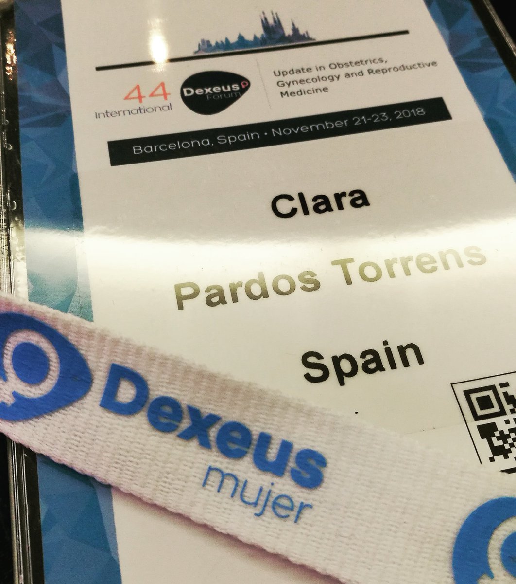 Clarix_2's tweet photo. Attending the 44th International Forum #Dexeus! #reprogirl #repronurse @DexeusCampus https://t.co/S3s93wWtOv
