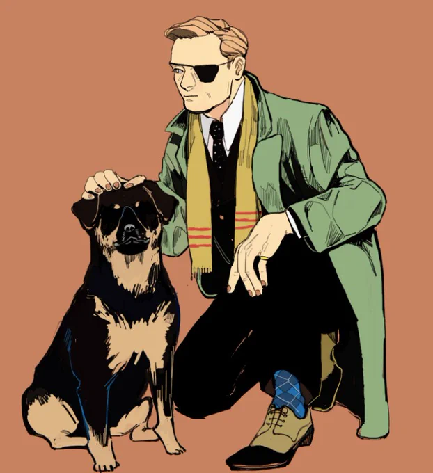 冬と犬 