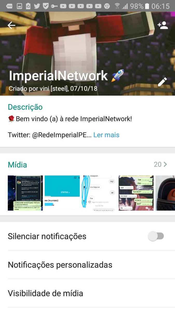 AreaBuilders's tweet image. Mesmo trocando de grupo no wpp e tt da para ver claramente pelas datas quem está a mais tempo vocês tem o 1° post como um rt a 4 dias nos temos avisando q unimos os sv e trocamos o tt a 1 semana. criamos nosso grupo dia 10 e vocês a praticamente 8. @ImperialSuport