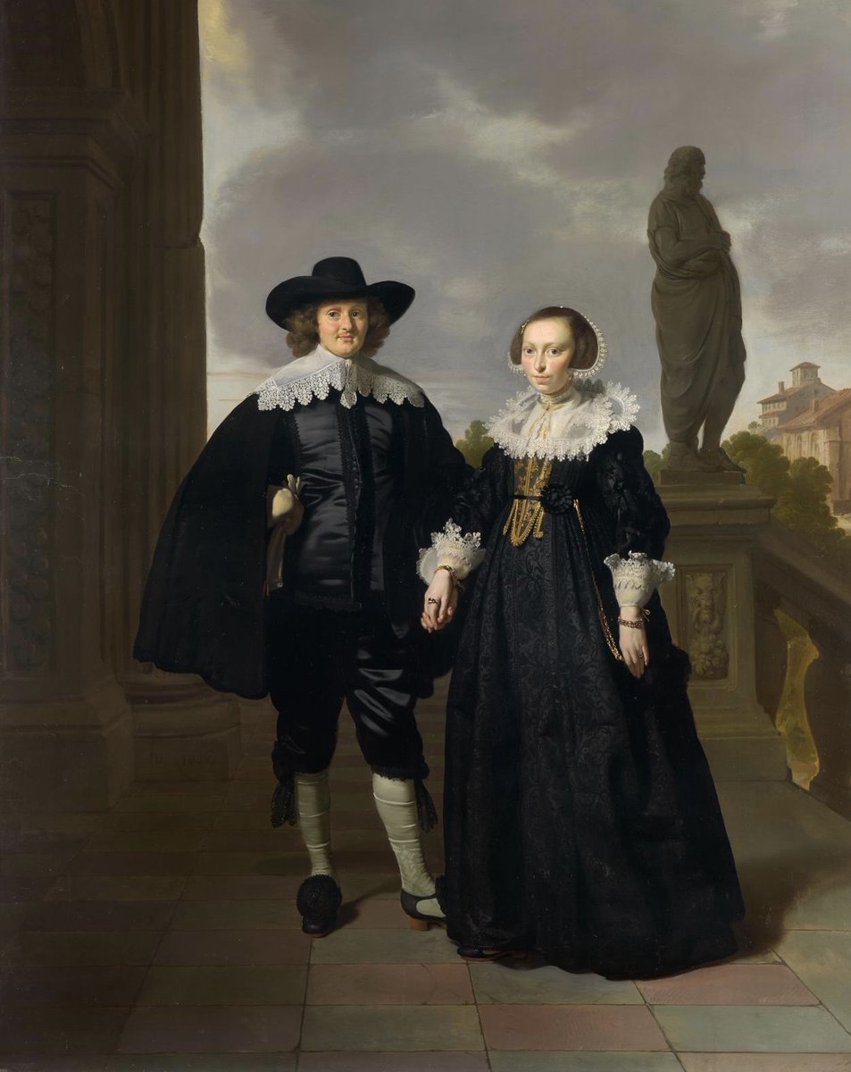 NGVMelbourne's tweet photo. In the 1630s, Thomas de Keyser was the most fashionable portrait painter in Amsterdam and he had a strong influence on other artists, including the young Rembrandt. #NGV #NGVCollection https://t.co/5uVLB2ZvMV