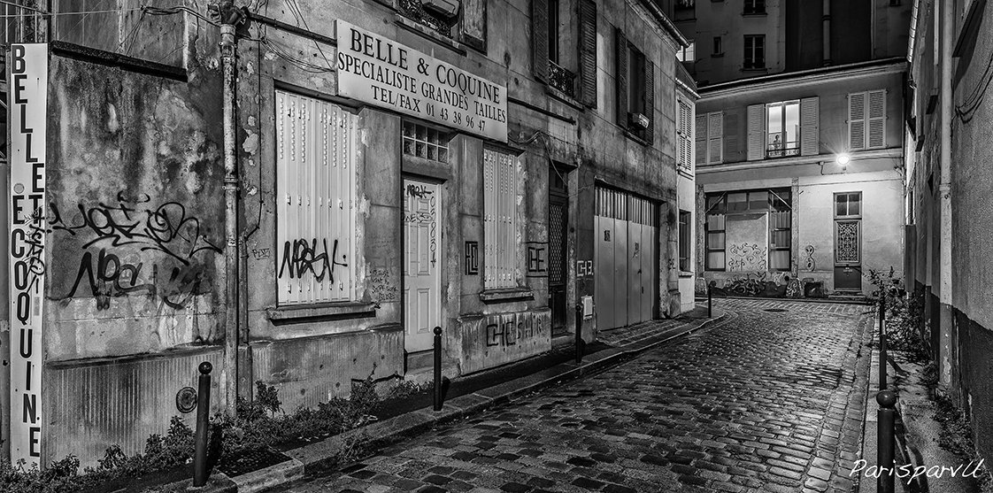 LA BALADE DU VENDREDI
Pour cette trente-septième balade je vous emmène dans le 11ème arrondissement, et plus précisément Impasse des 3 Soeurs. Mais laquelle des 3 est Belle et Coquine ?
parisparvu.com (+ de 4000 photos de Paris. A partir de 45€.)