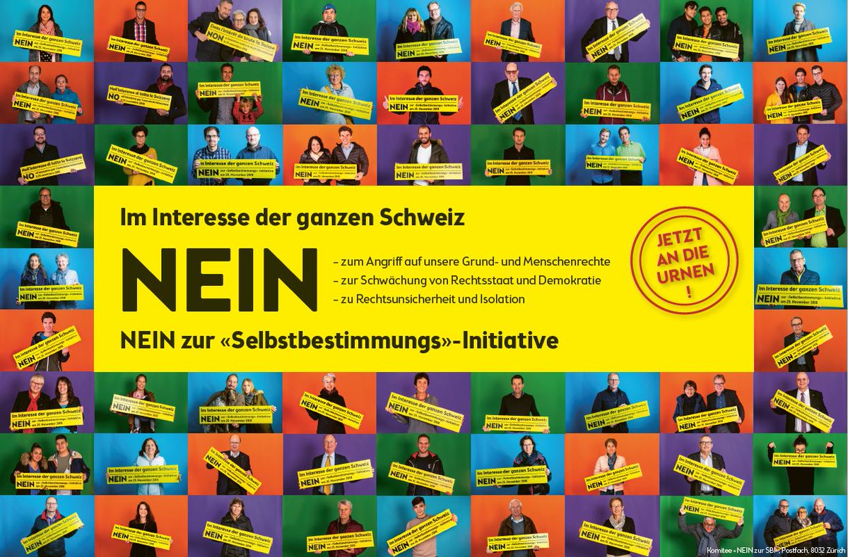 Das Abstimmungswochenende steht vor der Tür. Viel gibt es nicht mehr zu tun. Nur noch das Wichtigste überhaupt: abstimmen! #sbinein #SBI #abst18 #Selbstbestimmungsinitiative