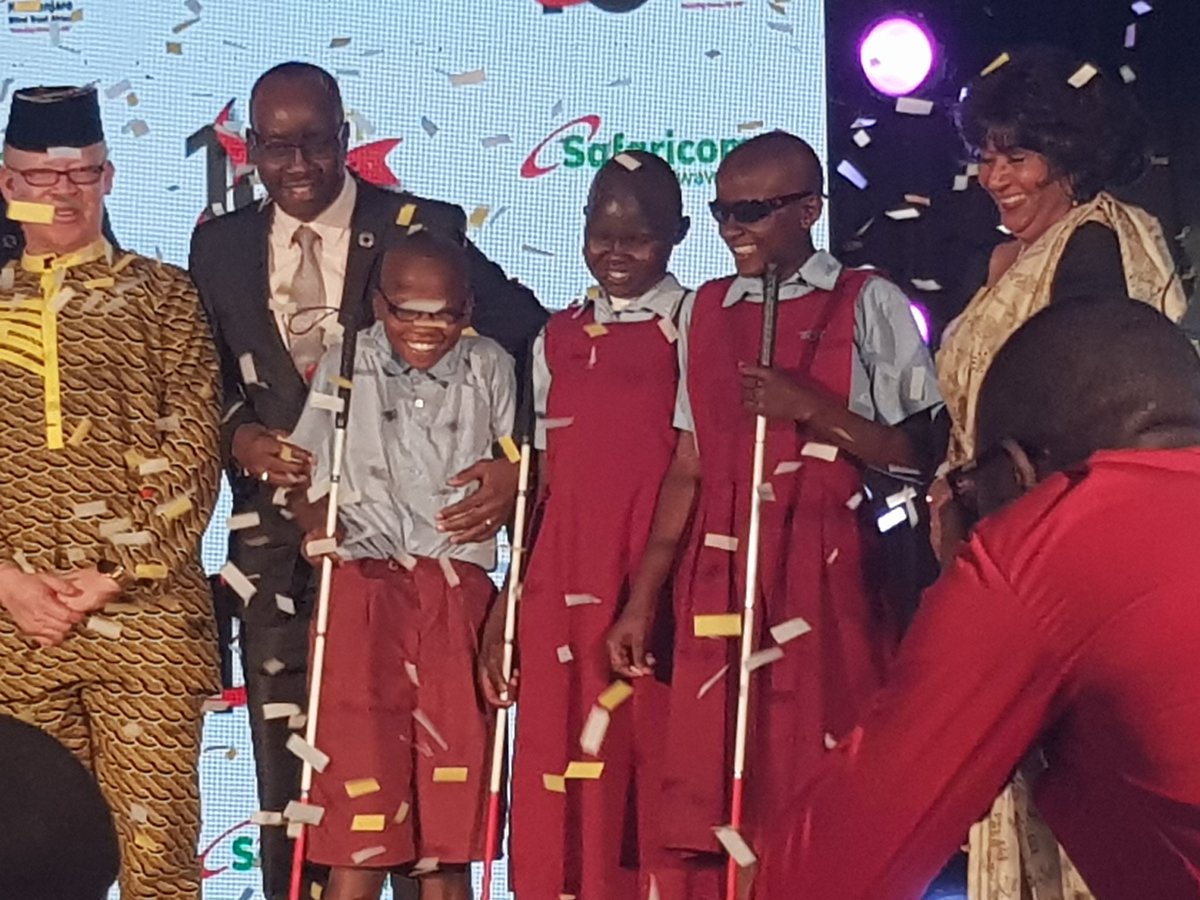 OdivonTech's tweet photo. Launch of the White Cane by @SafaricomPLC  #KBTA #myvision https://t.co/vAiEmnBKxd