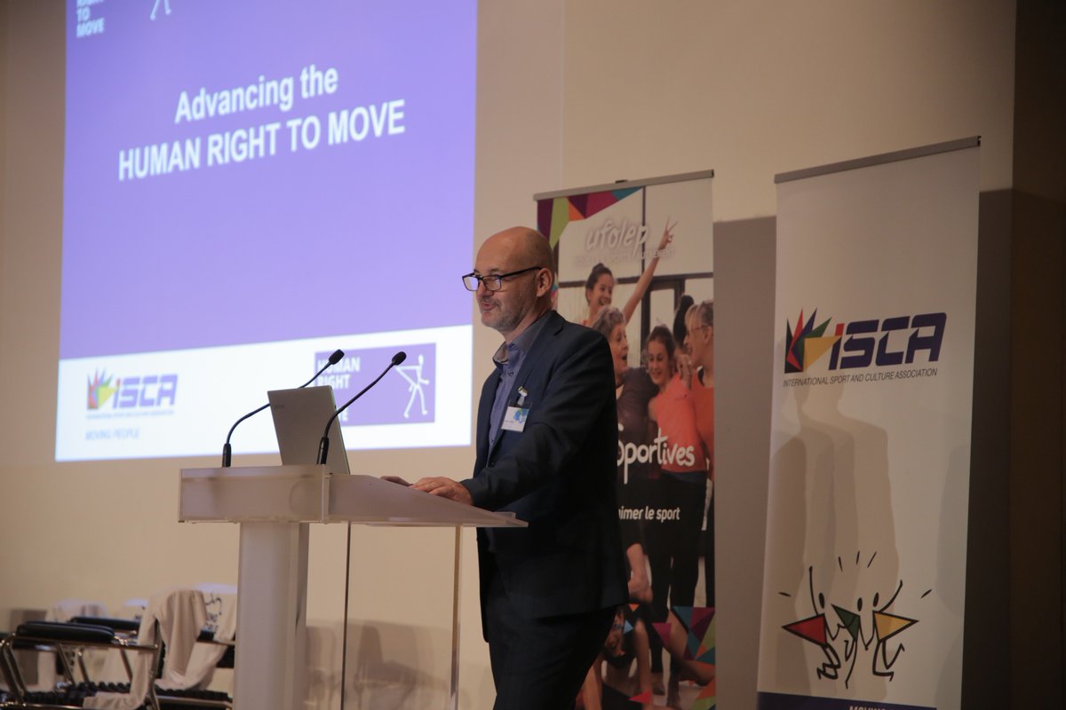 ISCA_tweet's tweet photo. Civil society's duty bearers are making progress in enabling people to enjoy their #HumanRightToMOVE and be physically active - but we can still do much more! ISCA President @MogensKirkeby at the #MovingEurope #MovingPeople conference https://t.co/OwL0Dqd64n