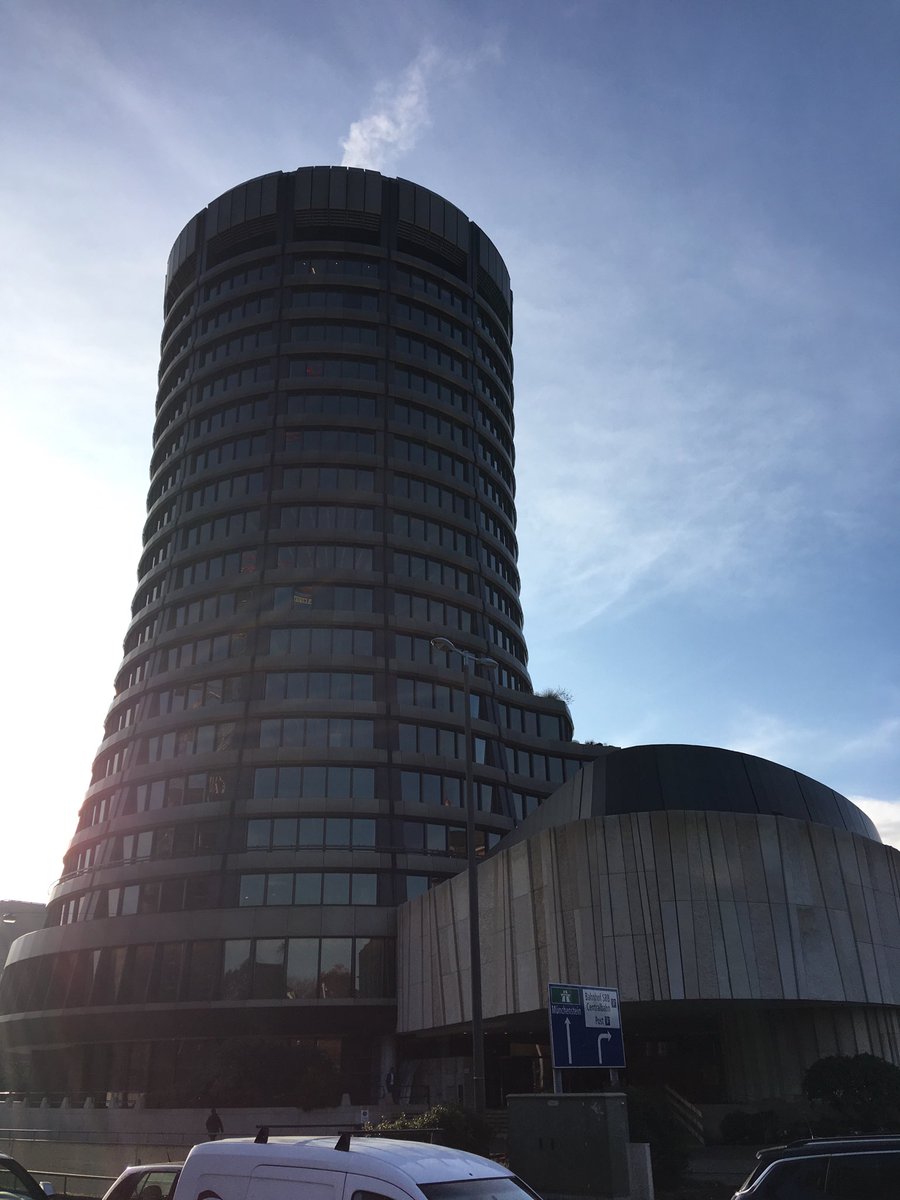 Awfully big building for the head office of Money Printers’ International. 😂 ⁦<a href="/BIS_org/">Bank for International Settlements</a>⁩ in #Basel for the Blockchain Leadership Summit!