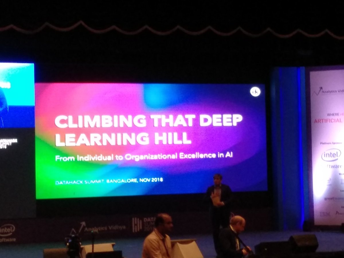 codearmster's tweet photo. @tarrysingh speaking about how  individual and enterprise can easily adopt to #Ai . Great keynote at #DHS2018 @mohitsethi https://t.co/VpbRGwmthP