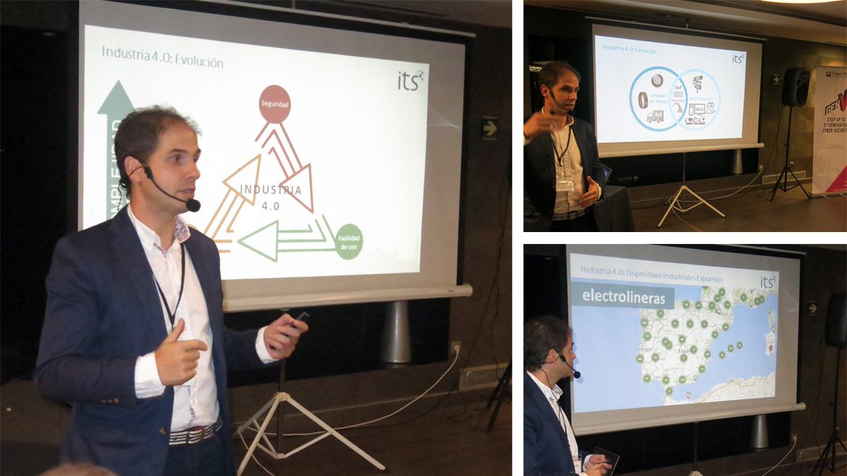 ITS_Security_'s tweet photo. Ayer estuvimos en @eventbyte jornada en la que @carlos_forense compartió con los asistentes, Dir. de Informática de las principales empresas de #Navarra, cómo es posible un entorno industrial ciberseguro que asegure la continuidad del negocio #IoT #ciberseguridad #eventbyte https://t.co/Y0fsY0JF8F