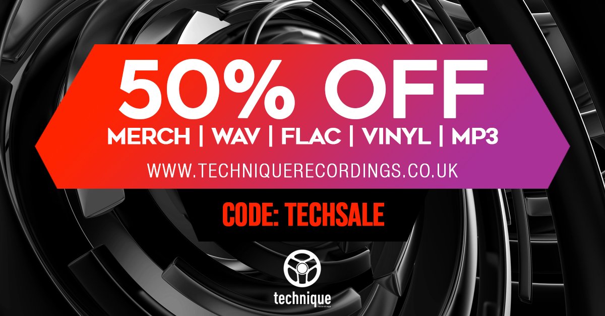 OK Technique gang, it's sale time!

You can get 50% off our merch, music, and more over at the Technique site now. Hit RT, spread the word, and remember to use the code TECHSALE at checkout...

bit.ly/SaleTech ..