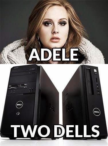 junespring's tweet photo. Adele VS Two Dellsπ€£π
#computerhumour #justforfun #technology https://t.co/HD5mqeYAEP