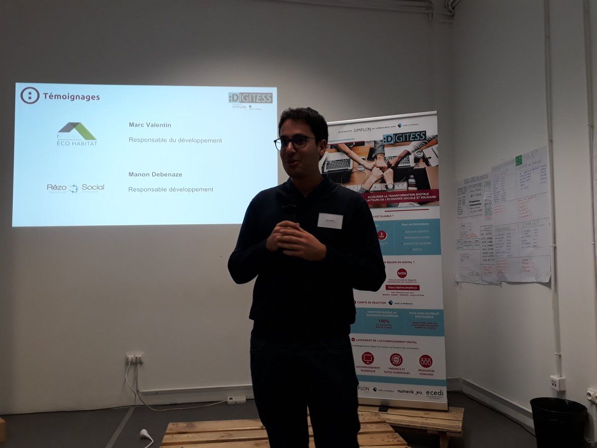 syl___20's tweet image. "La numérisation des tâches permet de gagner jusqu'à 60% d'efficacité" Marc Valentin, Réseau Éco Habitat #digitess avec @AG2RLAMONDIALE et @simplonco