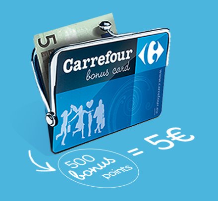 Carrefour_Gbx's tweet photo. Optez pour la Carrefour Bonus Card et cumulez des points pour recevoir des chèques de 5€ ainsi que des offres personnalisées. https://t.co/fy4toFfjhF https://t.co/oiXtH9ljVA