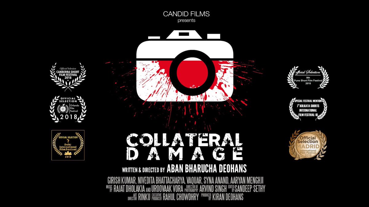 CreationsCandid's tweet photo. Candid Creations presents the poster of Collateral Damage - A Short Written and Directed by Aban Bharucha Deohans @AbanDeohans @girishkumart @nivedita_be @Vaquar_Shaikh @SynaAnand @AaryanMenghji https://t.co/RwhuLxtc96
