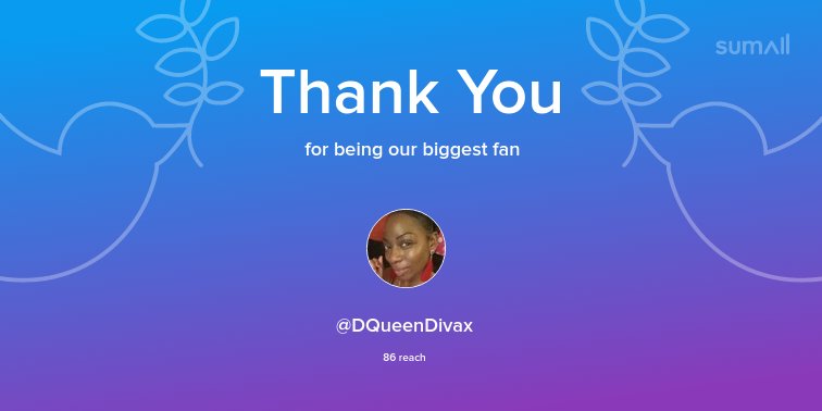 Our biggest fans this week: <a href="/DQueenDivax/">DQueenDivax ملكة الاميرة KVx✨💎👑</a>. Thank you! via sumall.com/thankyou?utm_s…