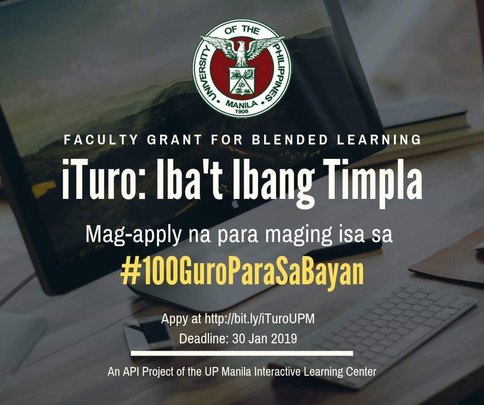 endocrine_witch's tweet photo. Dear @UPManilaOnline faculty, please apply for this grant. The Interactive Learning Center is committed to help you create your blended learning courses. https://t.co/oa5jdhjh4f