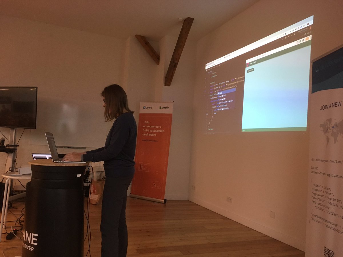 HiEmreKaraca's tweet image. Amazing introduction to Vue + RxJS by @N_Tepluhina at the VueJS Berlin Roadtrip! #vuejsberlin #vuejamsterdam
