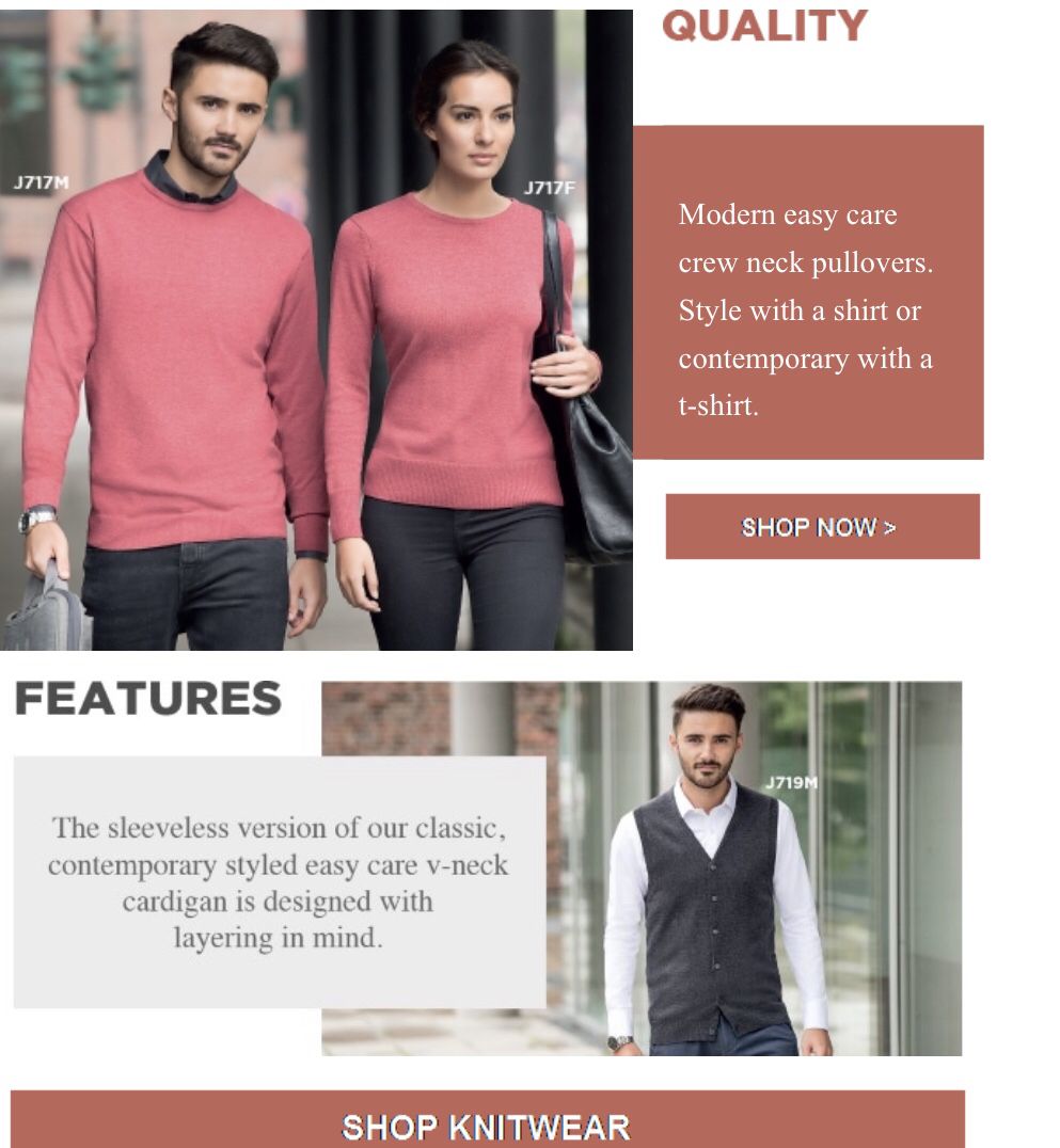TCX4_kent's tweet photo. Say hello to our corporate knitwear range. Add your logo for an extra personal touch #TCX4 #Corporatewear https://t.co/4vbJaS1Rrn